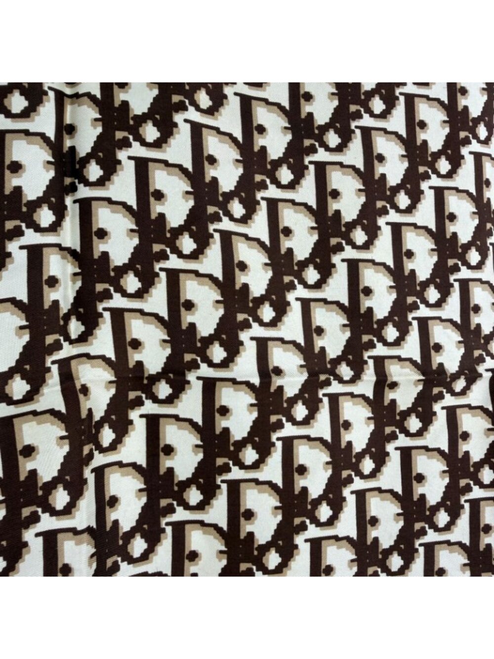 Dior Scarf Brown Silk Vintage - Picture 10 of 15